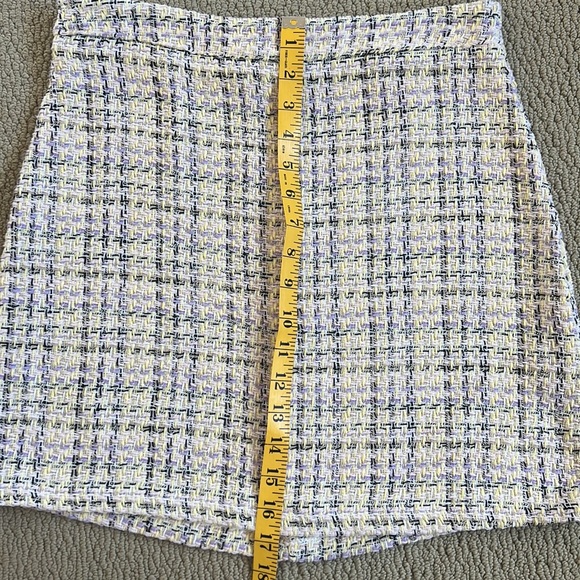 Plaid Knit Mini Skirt - Picture 6 of 6